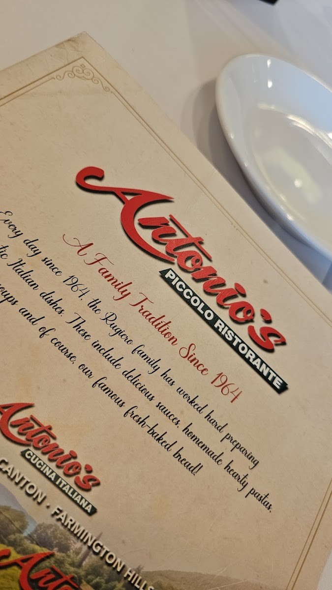 Menu Antonio's Piccolo Ristorante-2